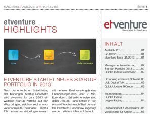 Wir präsentieren unsere „etventure Highlights“ Ausgabe 3