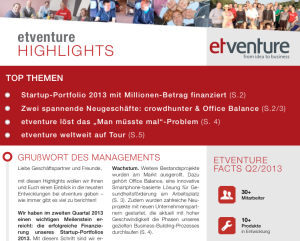 "etventure Highlights" Ausgabe 4 im neuen Design