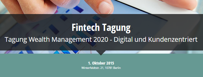 FintechStars Tagung - Wealth Management 2010