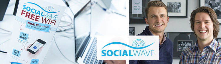 Socialwave bietet professionelle Hotspot-Lösung und Rechtssicherheit für öffentliches WLAN mit 1-Klick Login und Marketing-Insights