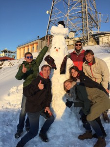 Schneemann-Bauen im etventure-Team