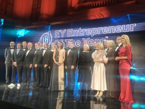 Die Preisträger bei der EY Entrepreneur of the Year Preisverleihung